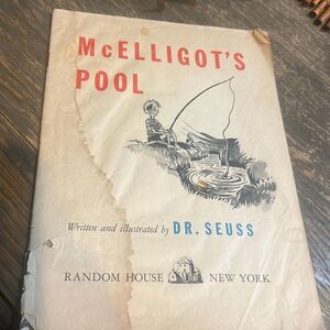 McElligot's Pool by Dr. Seuss 1975 inside manuscript only